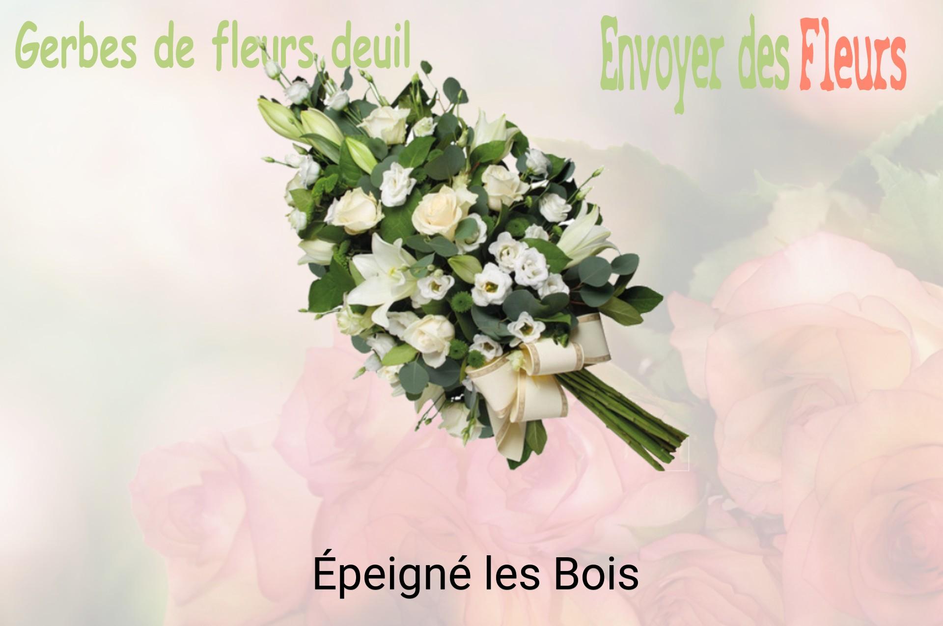 Gerbe de fleurs de deuil livrée à Épeigné-les-Bois